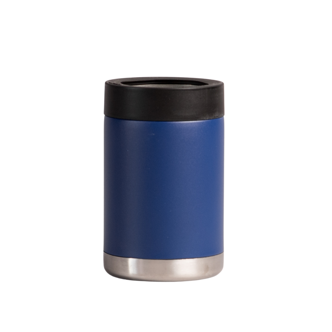 Porta latas de acero inoxidable color azul en Monterrey México - Todika
