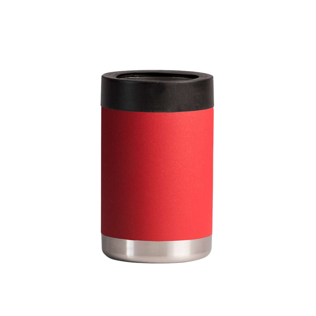 Porta latas de acero inoxidable color rojo en Monterrey México - Todika