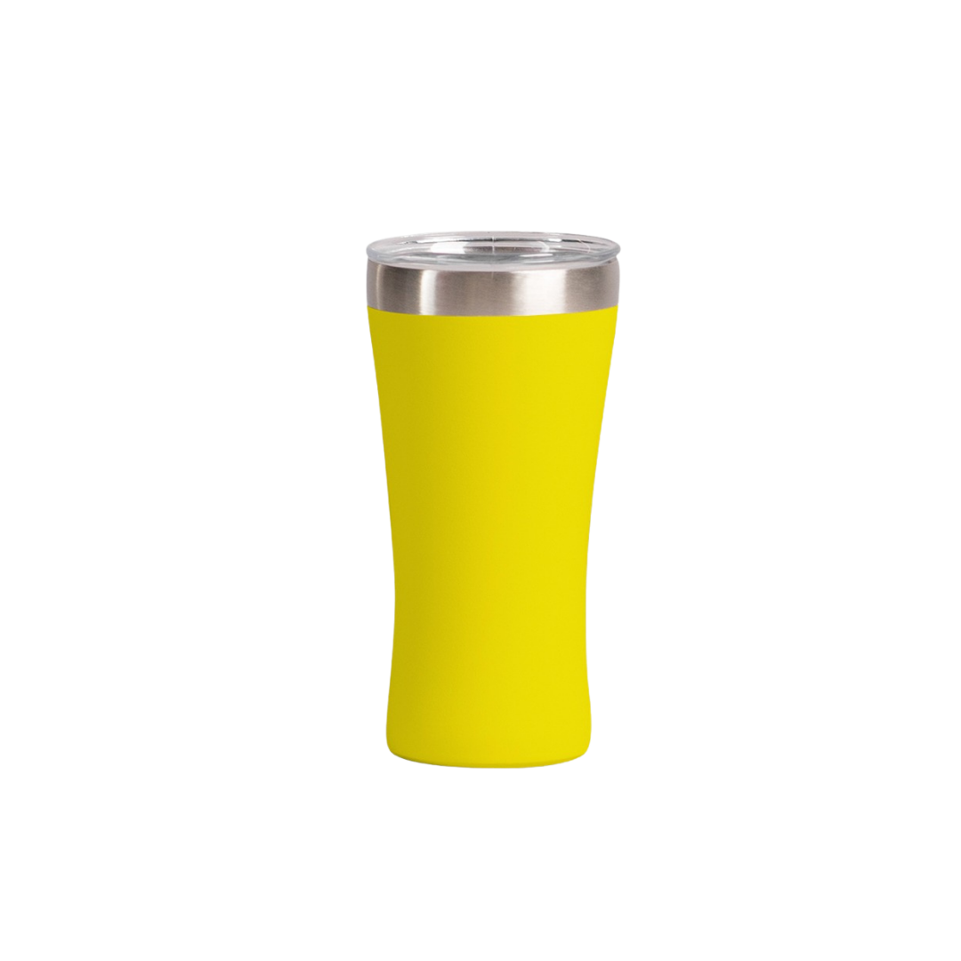 Vaso tequilero de acero inoxidable personalizable en Monterrey Mexico - color amarillo - Todika premium drinkware