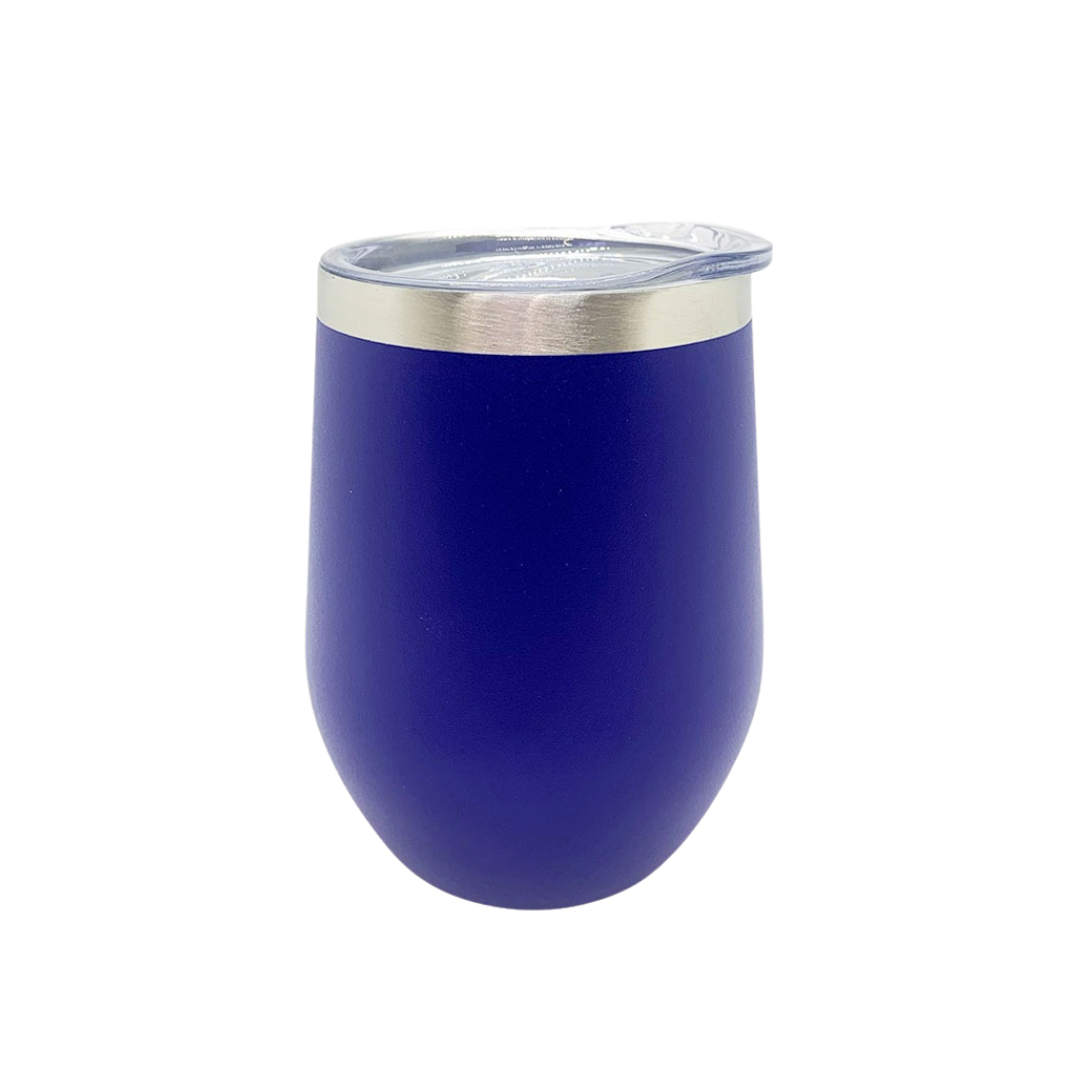 Vaso de vino color azul de acero inoxidable - Todika premium dinkware en Monterrey México marca EverestFort