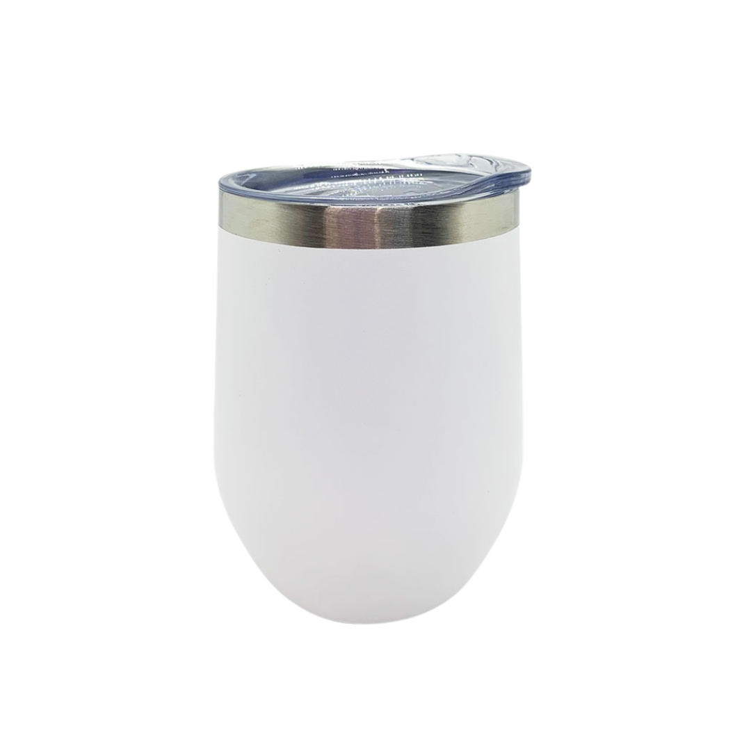 Vaso de vino color blanco de acero inoxidable - Todika premium dinkware en Monterrey México marca EverestFort