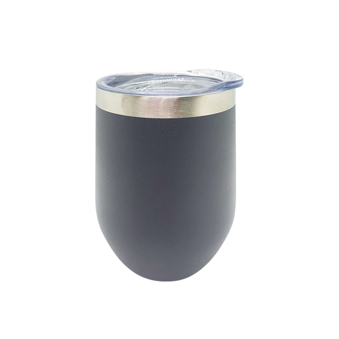 Vaso de vino color gris de acero inoxidable - Todika premium dinkware en Monterrey México marca EverestFort