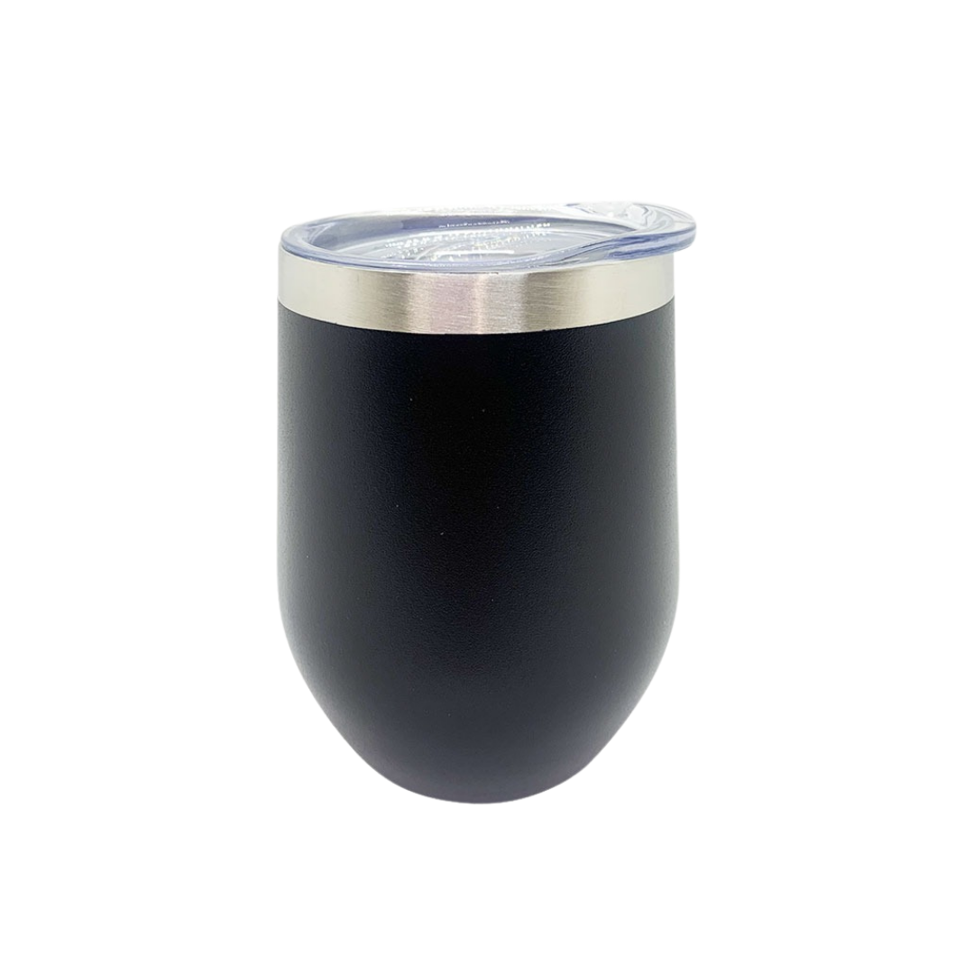 Vaso de vino color negro de acero inoxidable - Todika premium dinkware en Monterrey México marca EverestFort