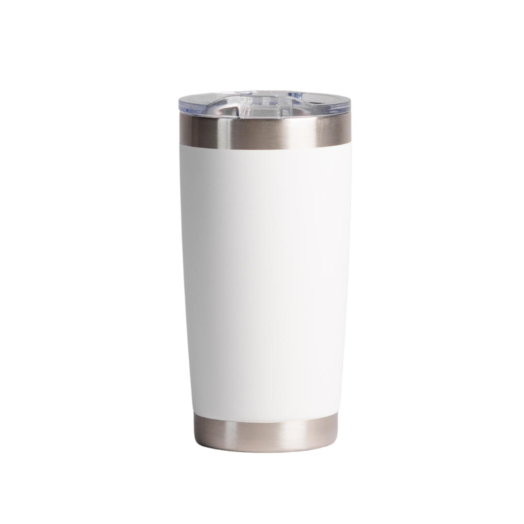 Vaso de acero inoxidable de 20 oz color blanco - Todka premium drinkware en Monterrey, México