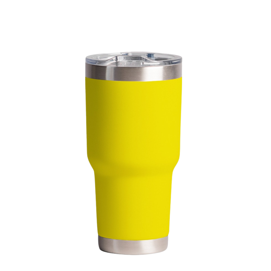 Vaso de acero inoxidable de 30 oz color amarillo - Todka premium drinkware en Monterrey, México